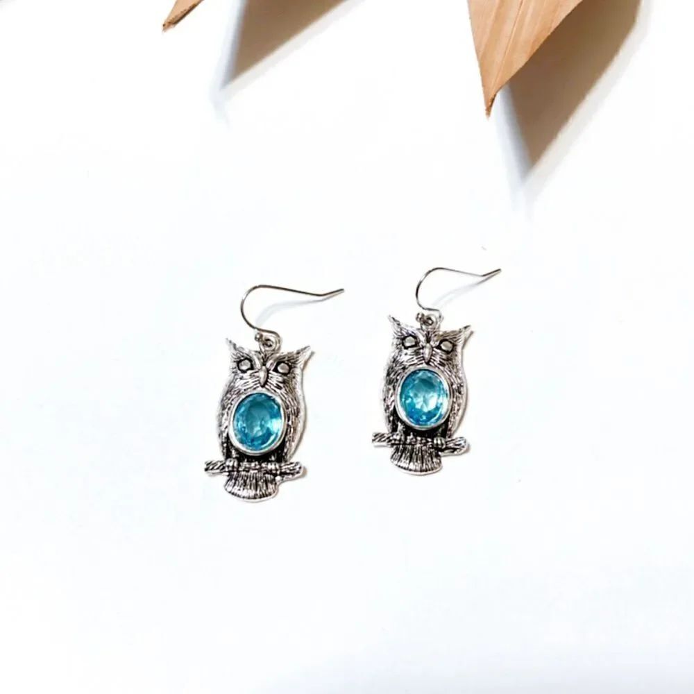 Owl earrings S301 - Picture 2 of 3